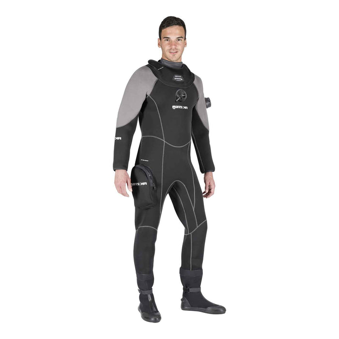 Traje seco de neopreno y látex Xr3 negro-gris S Mares 412149S