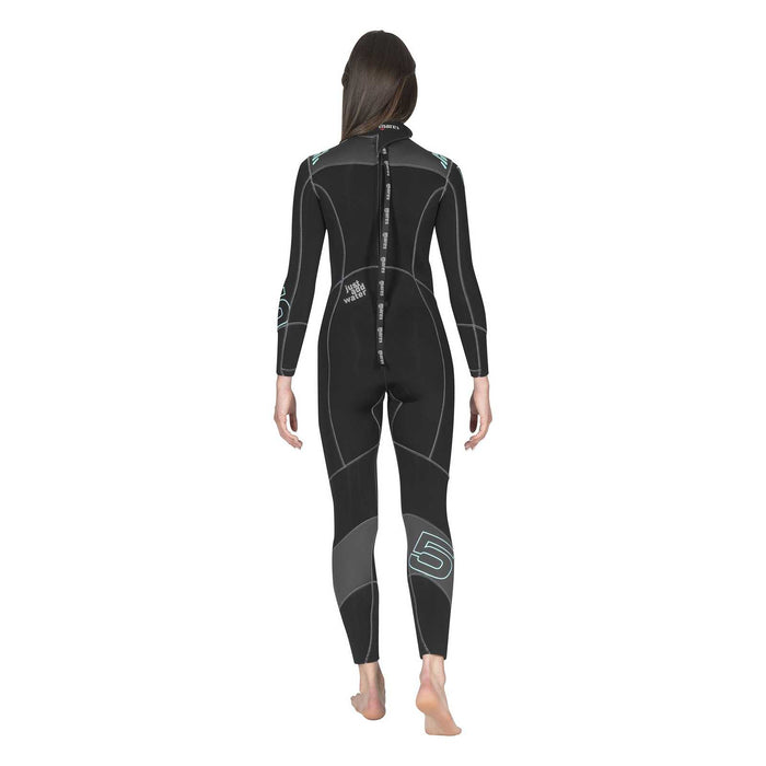 Muta intera Evolution Donna 5 mm Nero-Azzurro chiaro M-Long Mares 4121773L
