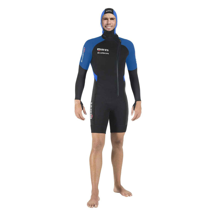 Kurzanzug 2nd Skin Shorty Herren Schwarz-Blau Größe 3-M Mares 412371S3