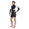 Short Wetsuit 2nd Skin Shorty Woman Black-White Size 4-ML Mares 412372S4