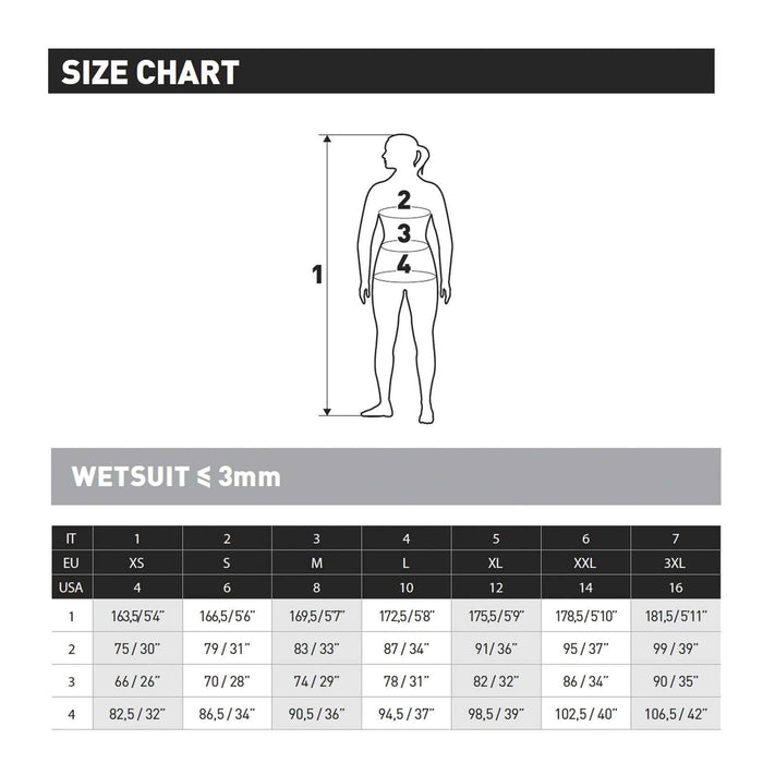 Sous-combinaison de plongée Ultraskin intégrale Femme Noir-Gris M Mares 412420M