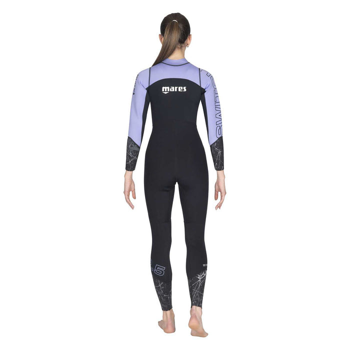 Combinaison intégrale Switch Femme 2,5 mm Noir-Lilas Taille 5-L Mares 412429S5