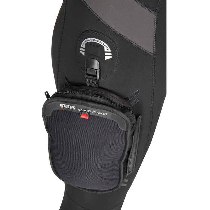 Muta intera Flexa Uomo 8-6mm Nero-Grigio ML-Extra Larga Mares 4124314W