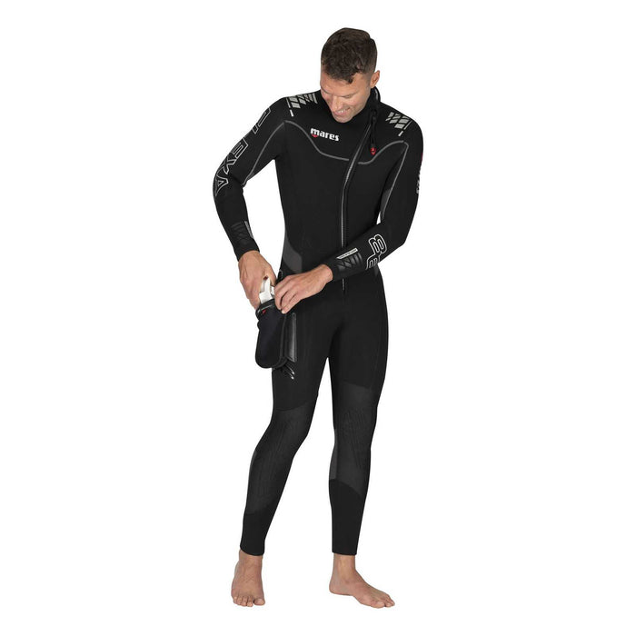 Muta intera Flexa Uomo 8-6mm Nero-Grigio XL-Extra Larga Mares 4124316W
