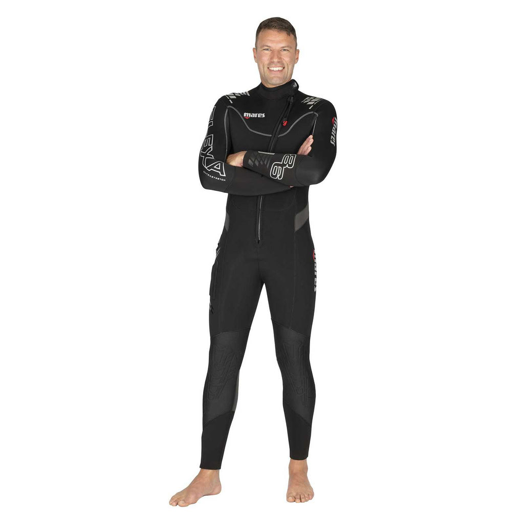 Full Wetsuit Flexa Man 8-6mm Black-Grey Size 7-XXL Mares 412431S7