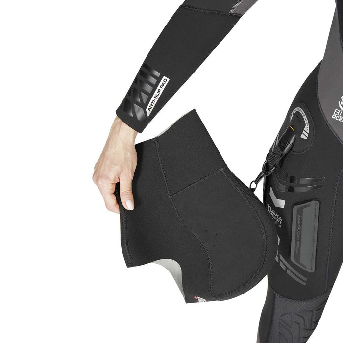 Muta intera Flexa Donna 8-6mm Nero-Grigio L-Lunga Mares 4124325L