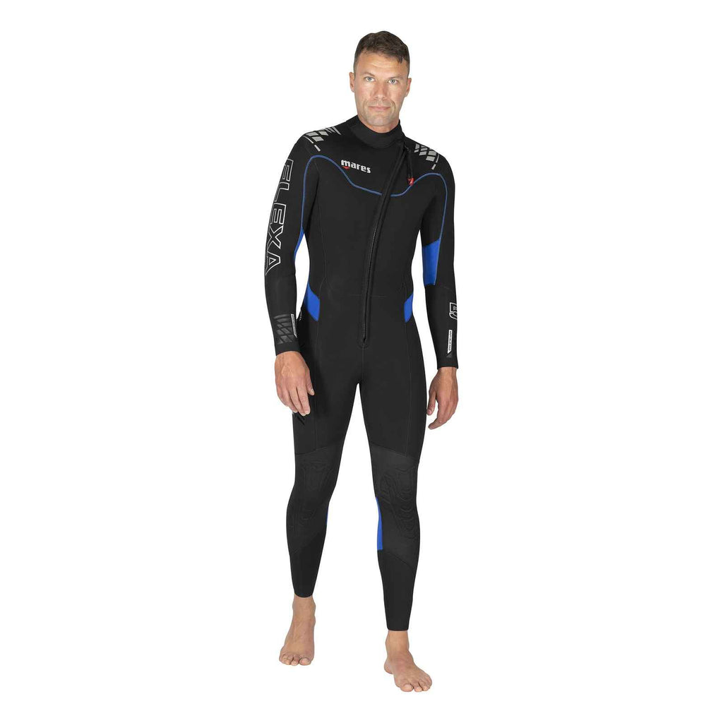Muta intera Flexa Uomo 5-4mm Nero-Blu L-Lunga Mares 4124335L
