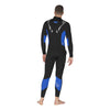Muta intera Flexa Uomo 5-4mm Nero-Blu L-Extra Larga Mares 4124335W