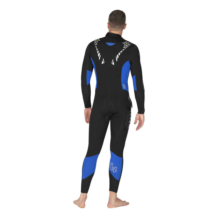Full Wetsuit Flexa Man 5-4mm Black-Blue Size 2-S Mares 412433S2