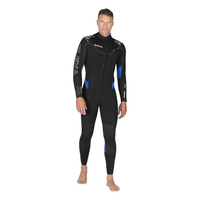 Full Wetsuit Flexa Man 5-4mm Black-Blue Size 3-M Mares 412433S3