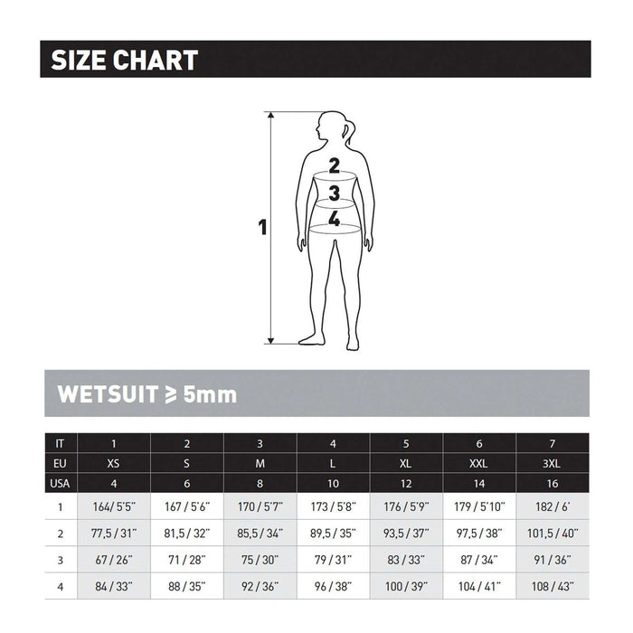 Full Wetsuit Flexa Woman 5-4mm Black-Purple Size 4-ML Mares 412434S4