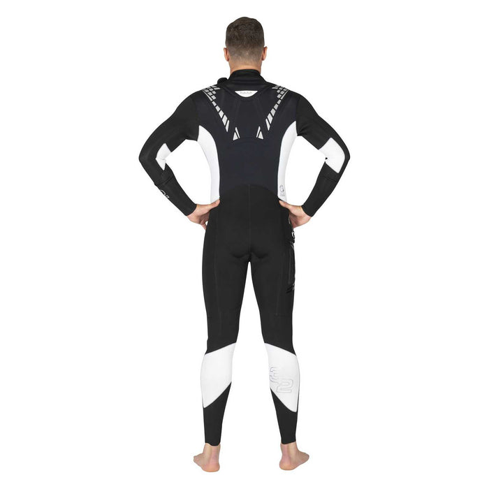 Full Wetsuit Flexa Man 3-2mm Black-White Size 6-XL Mares 412435S6