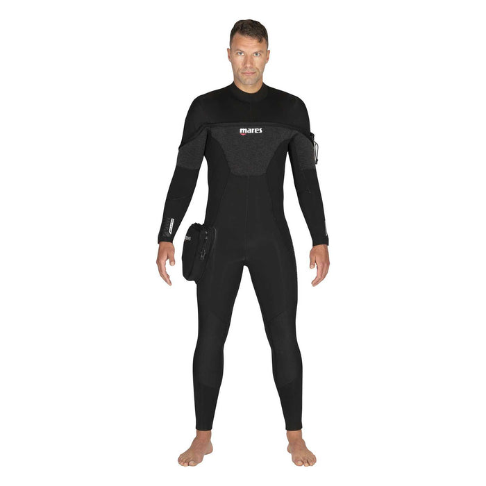 Full Wetsuit Pro Therm Man 8-7mm Black Size 4-ML Mares 412437S4