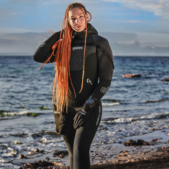 Full Wetsuit Pro Therm Woman 8-7mm Black Size 3-M Mares 412438S3