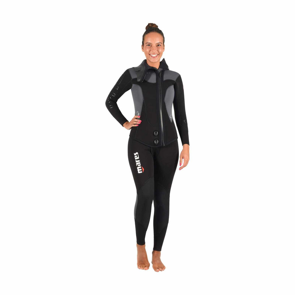 Nassanzug Dual Damen 5mm Schwarz-Grau Größe 1-XS Mares 412444BKS1