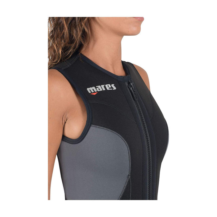 Traje de neopreno completo Dual Mujer 5mm negro-gris Talla 2-S Mares 412444BKS2