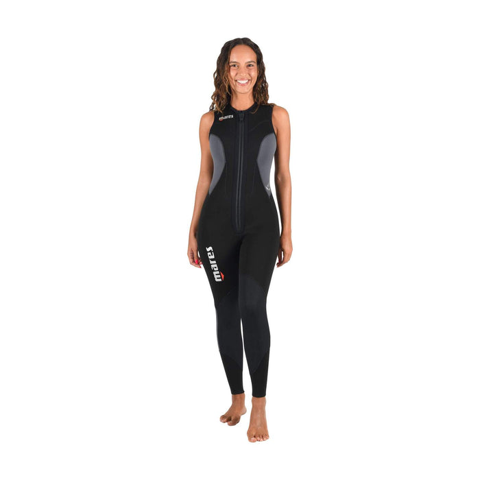 Full Wetsuit Dual Woman 5mm Black-Grey Size 4-ML Mares 412444BKS4