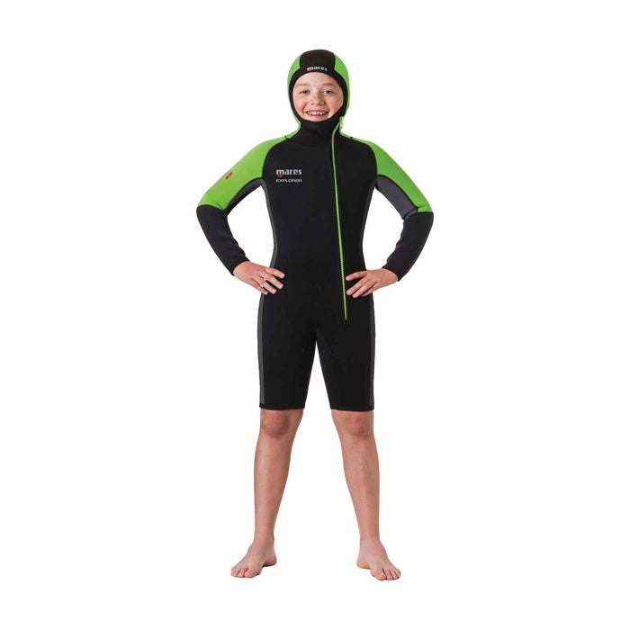 Giacca muta Explorer 5 Bambini Nero-Lime 8 anni Mares 412445-3