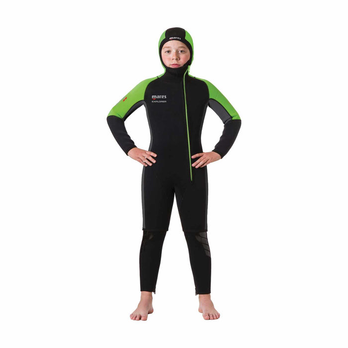 Giacca muta Explorer 5 Bambini Nero-Lime 14 anni Mares 412445S0