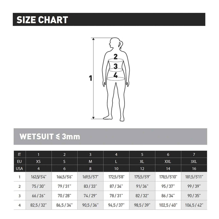 Snorkeling Full Wetsuit Steamer Manta Woman Black-Pink Size 4 Mares 412457S4