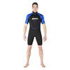 Combinaison shorty de snorkeling Manta Homme Noir-Bleu Taille 2 Mares 412458S2
