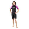 Snorkeling Wetsuit Shorty Manta Woman Black-Pink Size 2 Mares 412459S2