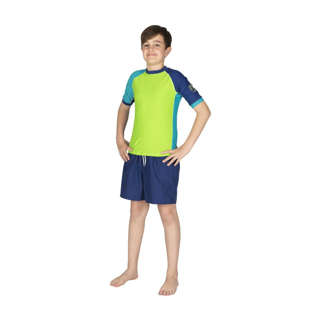 Rash Guard Shield Ragazzi LM Blu-Lime S Mares 412463LMS