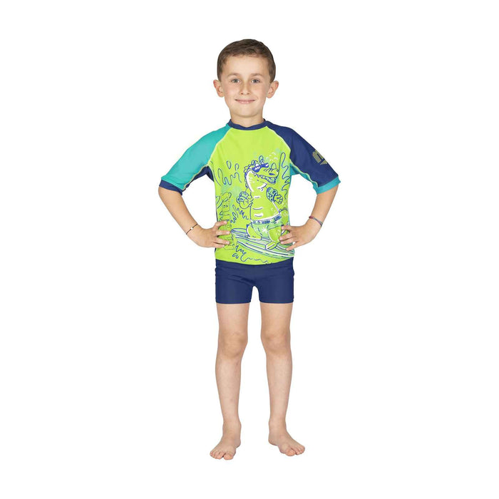Rash Guard Shield Bambini LM Blu-Lime S Mares 412464LMS