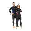 Combinaison intégrale Pioneer homme 5 mm noir-bleu Taille 2-S Mares 412465S2