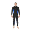 Nassanzug Einteiler Pioneer Herren 5 mm Schwarz-Blau Größe 3-M Mares 412465S3