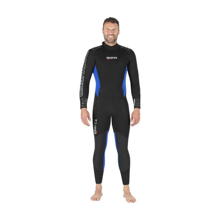 Combinaison intégrale Pioneer Homme 5 mm Noir-Bleu Taille 6-XL Mares 412465S6