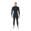 Full Wetsuit Pioneer Man 5mm Black-Blue Size 7-XXL Mares 412465S7