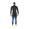 Traje de neopreno completo Pioneer Hombre 5 mm Negro-Azul Talla 8-XXXL Mares 412465S8