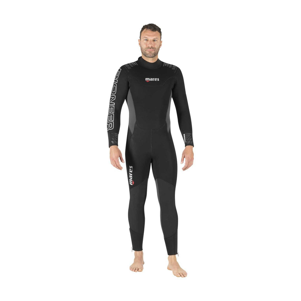 Nassanzug Pioneer Herren 7 mm Schwarz-Grau Größe 2-S Mares 412467S2