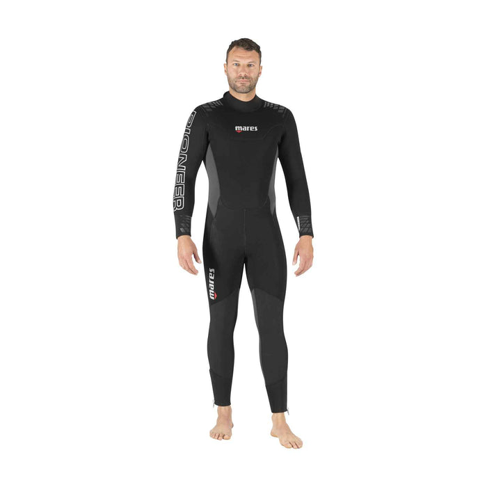 Full Wetsuit Pioneer Man 7mm Man Black-Grey Size 6-XL Mares 412467S6