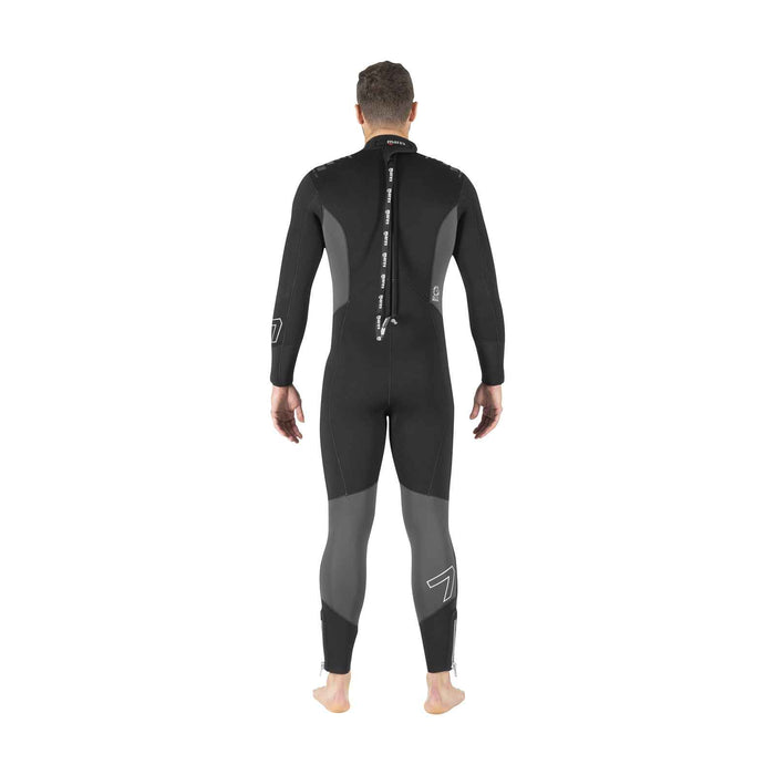 Combinaison intégrale Pioneer Homme 7 mm Homme Noir-Gris Taille 7-XXL Mares 412467S7