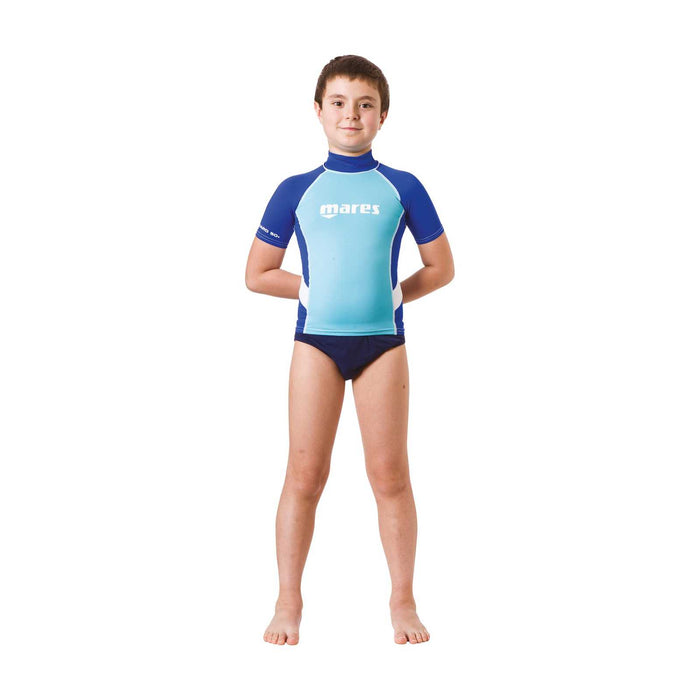 Rashguard enfant garçon manches courtes bleu L - 11-12 ans Mares 412506LBL