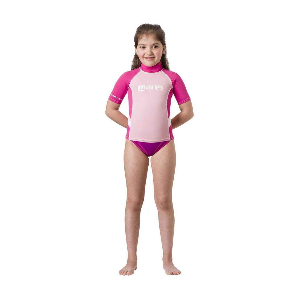Rashguard enfant fille manches courtes rose M - 10-11 ans Mares 412507MPK