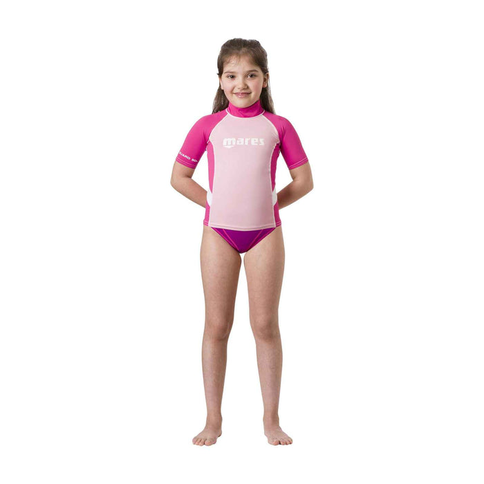 Rashguard enfant fille manches courtes rose M - 10-11 ans Mares 412507MPK