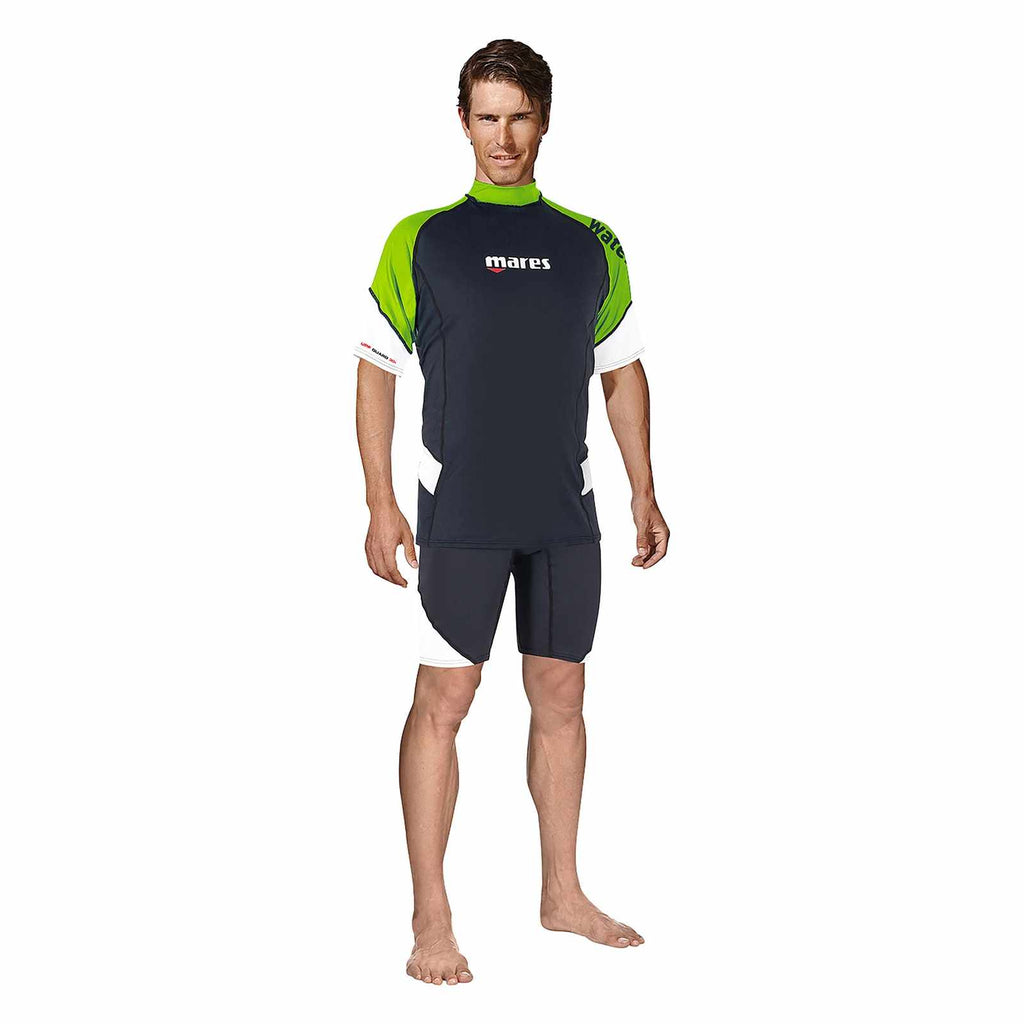 Rash Guard Loose Fit Man Short Sleeve Lime S Mares 412540SLM