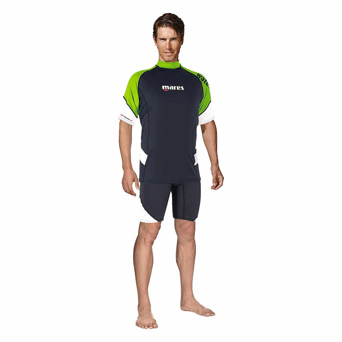 Rash Guard Loose Fit Man Short Sleeve Lime S Mares 412540SLM