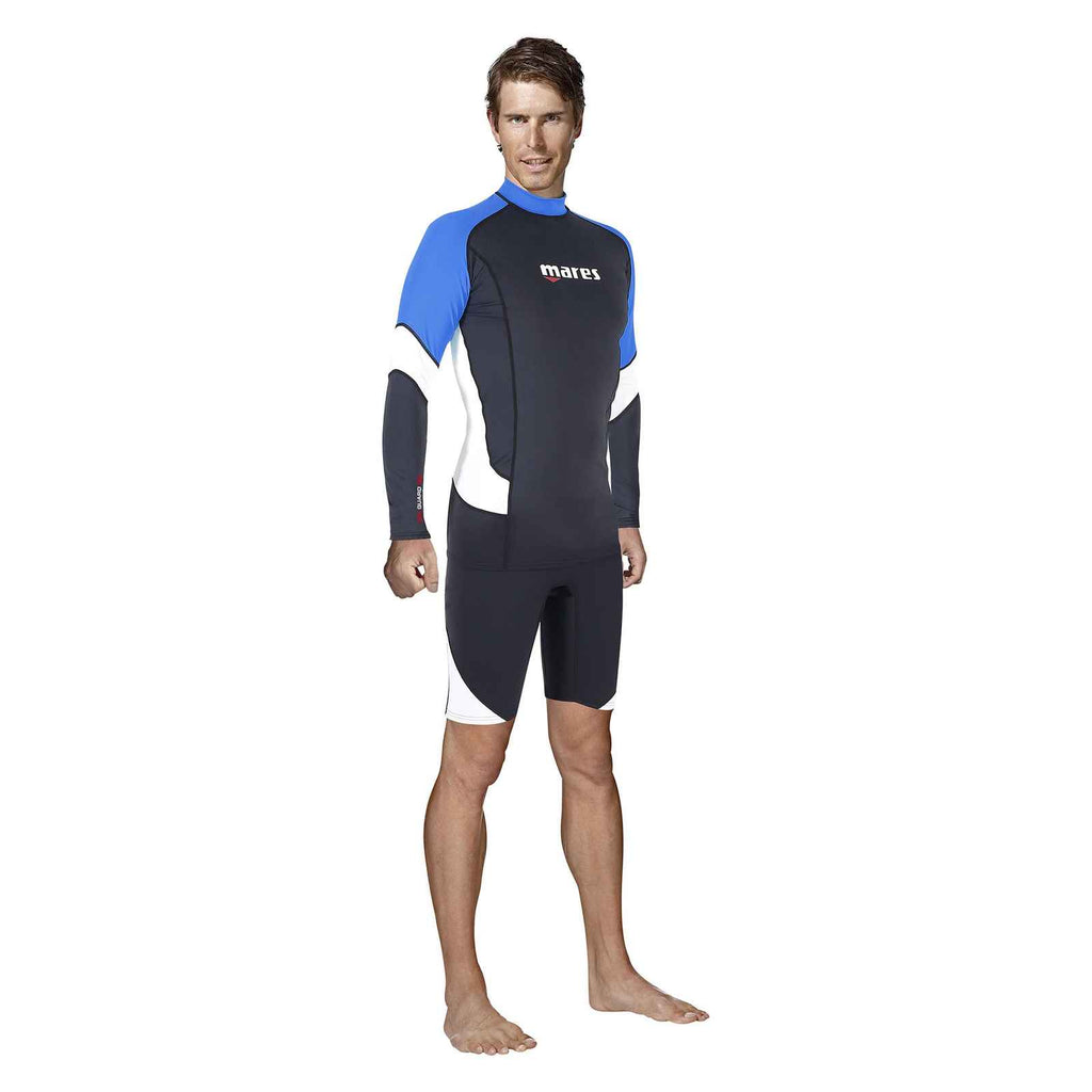 Rash guard uomo manica lunga nero-blu S Mares 412551S