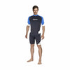 Rashguard homme manches courtes Noir-Bleu XL Mares 412552XL