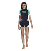 Traje Thermo Guard mujer manga corta 0,5 mm negro-aguamarina XXL Mares 412553XXL