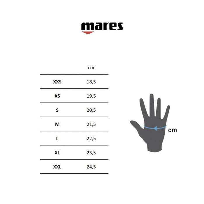 Tauchhandschuhe Flexa Fit 6,5mm Schwarz-Grau XL Mares 412725XL