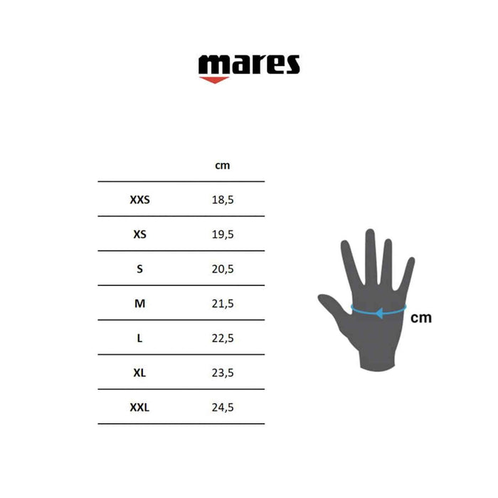 Diving Gloves Flexa Classic 5mm Black L Mares 412734L