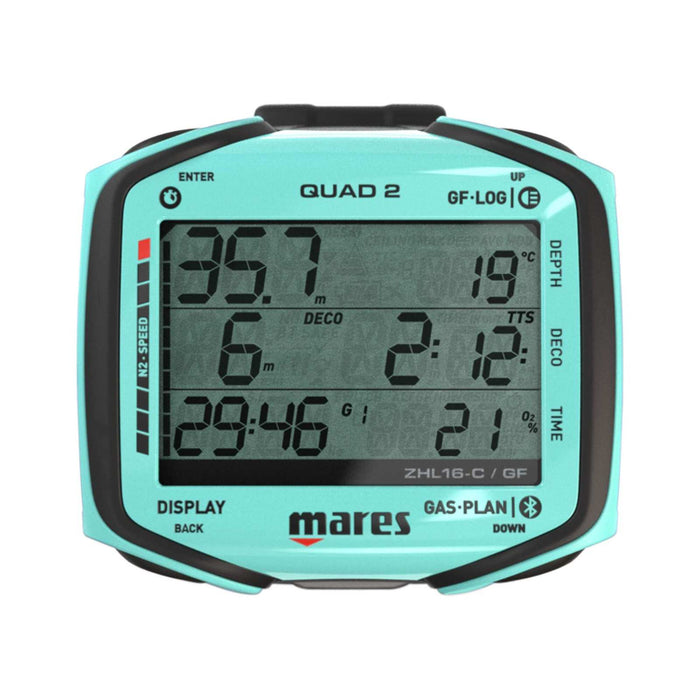 Tauchcomputer Quad 2 Aquamarin Mares 414152AQ