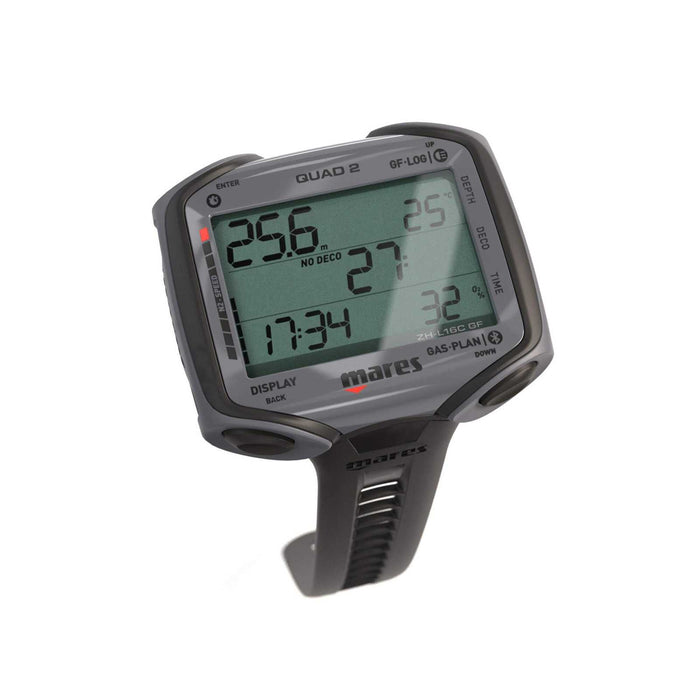 Ordinateur de plongée Quad 2 Noir-Anthracite Mares 414152BK7