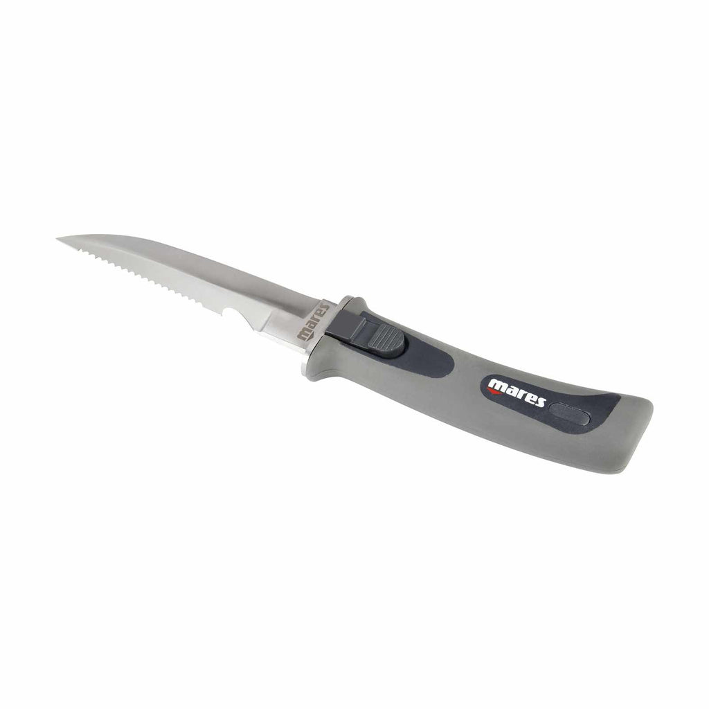 Dive Knife Pure Stainless Steel Grey-Black Mares 415629