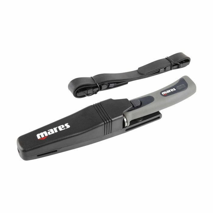 Dive Knife Pure Stainless Steel Grey-Black Mares 415629